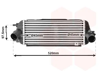 Інтеркулер Sportage/IX35 1.7CRDi 09+ Van Wezel 83004281