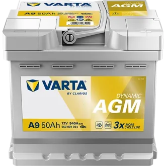Акумулятор 12В 50Агод./540А (EN) Dynamic AGM START&STOP AGM (R+) 207x175x190 B13 - монтажний фланець 10.5мм (пусковий/agm) VARTA 550901054K262