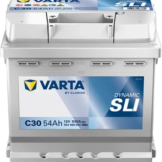 Акумулятор 12В 54Агод./530А (EN) Dynamic SLI (R+) 207x175x190 B13 - монтажний фланець 10.5мм (пусковий) VARTA 554400053K262