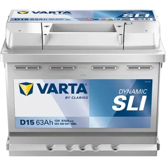 Акумулятор 12В 63Агод./610А (EN) Dynamic SLI (R+) 242x175x190 B13 - монтажний фланець 10.5мм (пусковий) VARTA 563400061K262