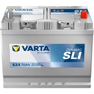 Акумулятор 12В 70Агод./630А (EN) Dynamic SLI (R+) 261x175x220 B01 - монтажний фланець 10.5мм (пусковий) VARTA 570412063K262