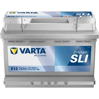 Акумулятор 12В 74Агод./680А (EN) Dynamic SLI (L+) 278x175x190 B13 - монтажний фланець 10.5мм (пусковий) VARTA 574013068K262