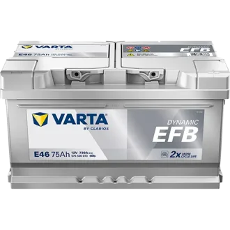 Акумулятор 12В 75Агод./730А (EN) Dynamic EFB START&STOP EFB (R+) 315x175x175 B13 - монтажний фланець 10.5мм VARTA 575500073K262
