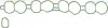 Прокладка впускного колектора ALFA ROMEO TONALE FIAT 500X, DOBLO CARGO, DUCATO, TIPO JEEP COMPASS, RENEGADE, WRANGLER IV 1.6D/2.0D/2.2D 02.10- VICTOR REINZ 11-10660-01 (фото 1)