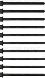 Комплект болтів з головкою системи TORX з чорного металу VICTOR REINZ 14-32385-01