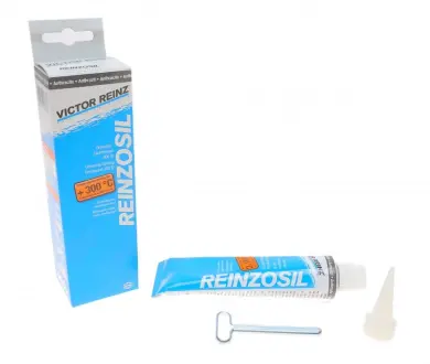 Засіб для ущільнень, ущільнюючі засоби, лінія: REINZOSIL, ємність: 0,07л, температурний діапазон: -50/320°C, силікон, антрацит, тюбик, Швидкозастигаючий, міцний, еластичний, Не містить розчинників VICTOR REINZ 70-31414-10