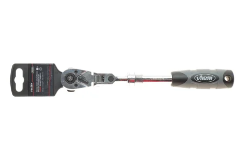 Тріскачка 3/8" телескопічна 90 зубців 250-350 мм VIGOR V6638N