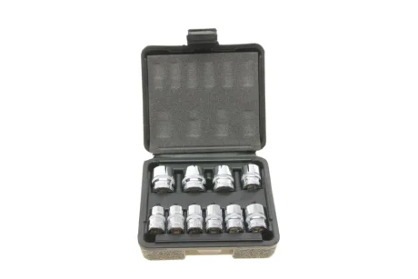 Набір головок 12-граней 3/8" 10-19 мм 10 од. (хромовані) VIGOR V7538/10