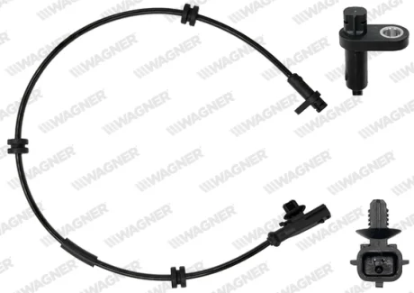 FORD датчик ABS задній Fiesta 08-, Ecosport 13 WAGNER ABS00046