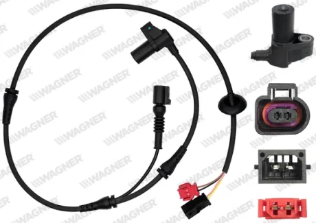 VW датчик ABS передн. Passat, Audi A4/6 94-, LT28-46 2.3 WAGNER ABS00304