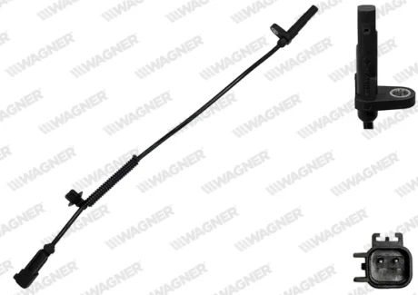 FORD Датчик ABS задн. TRANSIT V363 2.0 13-, TRANSIT V363 2.2 TDCi 13 WAGNER ABS00788