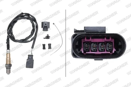 AUDI Кисневий датчик (лямбда-зонд) A1, A3, A4, A5, A6, Q3, SKODA, VW WAGNER LBS00077