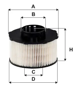 Паливний фільтр DS DS 3 / DS 3, DS 4 II, DS 7 CITROEN BERLINGO, BERLINGO/MINIVAN, C3 / C3 ORIGIN III, C3 AIRCROSS II, C4 CACTUS, C4 III, C4 SPACETOURER, C4 X, C5 AIRCROSS, C-ELYSEE 1.5D 06.17- WIX FILTERS WF8539