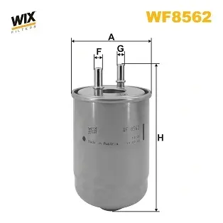 Фільтр паливний RENAULT MEGANE III, SCENIC III 1.5 DCI 12- (WIX-FILTERS) WIX FILTERS WF8562