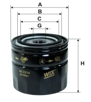 Фільтр масляний Ford Mondeo 2.5/3.0i 94-07 WIX FILTERS WL7214