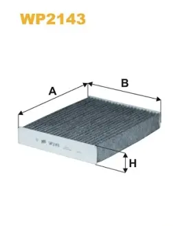 Фільтр салону Nissan Qashqai II/Renault Espace V/Kadjar/Megane IV/Talisman 1.2-1.6D 13- (вугільний) WIX FILTERS WP2143
