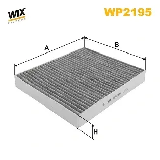 Фільтр салону KIA OPTIMA IV 15- вугільний WIX FILTERS WP2195
