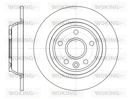 Гальмівний диск задн. Focus/Galaxy/Kuga/Mondeo/S-Max (07-21) Woking D61167.00