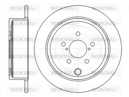 Гальмівний диск задн. Legacy/Outback/Liberty/Impreza/Forester 07- Woking D61415.00
