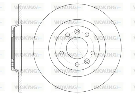 Гальмівний диск зад. Citroen C5 08-/Peugeot 407/508/607 04- (290*12) Woking D6690.00