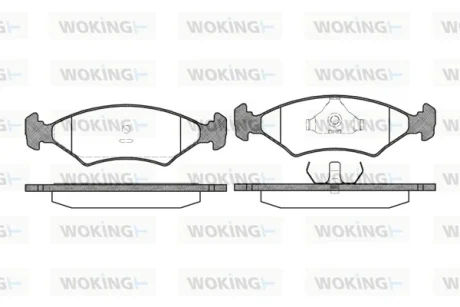 Гальмівні колодки 208/308/328/Cerbera/Chimaera (82-02) Woking P0193.20