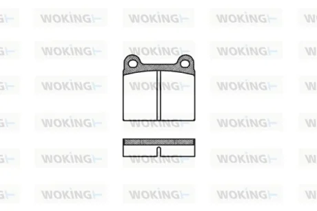 Гальмівні колодки W123/W126/W107 (58-05) Woking P1063.00