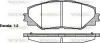 Гальмівні колодки пер. RAV 4 05-18/AURIS 07-12 (SUMITOMO) Woking P13343.00 (фото 1)
