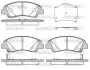 Гальмівні колодки пер. Hyundai i10 1.0-1.2 13- Woking P14833.02 (фото 1)