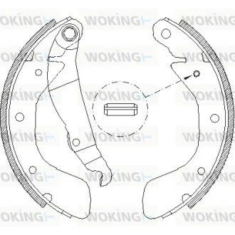 Гальмівні колодки зад. Astra/Combo/Corsa/Lanos (82-12) Woking Z4398.00