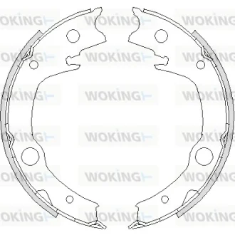 Колодки ручного гальма Corolla 02-07/Avensis 03-08/Echo 99-05 Woking Z4729.00