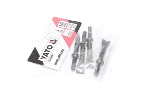 Набір із 4 зубил для пневмомолотка (YATO) Yato YT-09901
