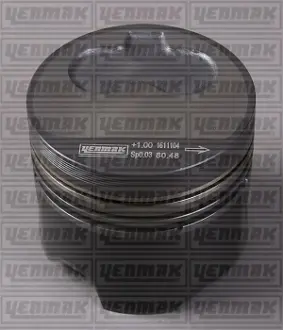 Поршень с кольцами і пальцем (размер отв. 80,010/+0,50) VW 1.9TD (4цл.) (AAZ) YENMAK 31-03302-050 (фото 1)