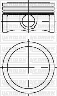 Поршень с кольцами і пальцем OPEL INSIGNIA 1.6T (размер отв. 79 / STD) (A16LET, Z16LEL,A16LEL,Z16ER,A16LER) YENMAK 31-03912-000 - фото Поршень с кольцами і пальцем OPEL INSIGNIA 1.6T (размер отв. 79 / STD) (A16LET, Z16LEL,A16LEL,Z16ER,A16LER) YENMAK 31-03912-000