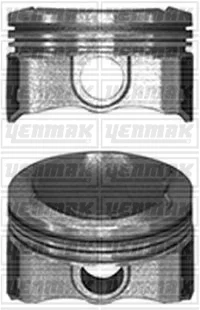 Фото 1 - поршень з кільцями і пальцем (розмір отв. 75,50/+0,50) CITROEN C-Elysee 1.2 VTi (72 Hp) бенз. YENMAK 31-04105-050 Поршень з кільцями і пальцем (розмір отв. 75,50/+0,50) CITROEN C-Elysee 1.2 VTi (72 Hp) бенз. YENMAK 31-04105-050 (фото 1)