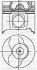 YENMAK Поршень с кольцами і пальцем  (размер отв. 80,01 /STD)   RENAULT SCENIC 1.9dCi 02- (4цл.) (F9Q) 31-04183-000