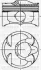 Поршень с кольцами і пальцем (размер отв. 86.5 / +0.5) (A20NHT, A20NFT) (Бензин, 4ц) YENMAK 31-04234-050 (фото 1)