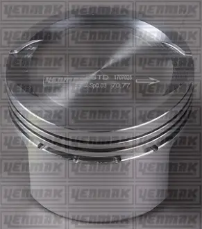 Поршень с кольцами і пальцем (размер отв. 71.2 / +0.4) FIAT Doblo 1.4 (4цл.) (188 A4000) YENMAK 31-04285-040