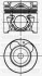 Поршень с кольцами і пальцем (размер отв. 75 / STD) (D4FC) YENMAK 36-04488-000 (фото 1)