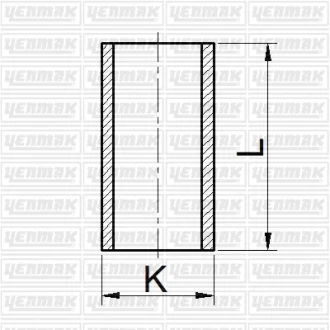 Гільза циліндра DAEWOO Matiz 0.8 (размер отв. 68.5 / STD)(MATIZ, SPARK, SOCH 6V) Yenmak 51-65177-000