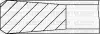 Комплект поршневих кілець (на 1 поршень) CITROEN SCUDO 1.6 JTD (75/STD) (3/1.95/2.5) YENMAK 91-09168-000 (фото 1)