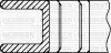 YENMAK Комплект поршневих кілець (на 1 поршень) FIAT Punto 1.2 (70.8/STD) (1.2/1.2/2.5) 91-09285-000
