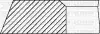 Комплект поршневих кілець (на 1 поршень) (82,51/STD) (1,2/1,5/2,0) VW, AUDI, SKODA 2,0i/2.0FSI/2,8i YENMAK 91-09311-000 (фото 2)