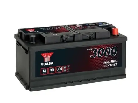 Акумулятор 12В 90Агод./800А YBX3000 SMF (R+ стандартні) 353x175x175 B13 (пусковий) YUASA YBX3017