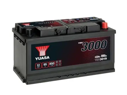 Акумулятор 12В 95Агод./850А YBX3000 SMF (R+ стандартні) 353x175x190 B13 (пусковий) YUASA YBX3019