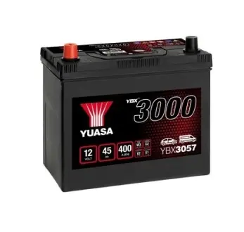 Акумулятор 12В 45Агод./400А YBX3000 SMF (L+ стандартні) 238x129x225 B00 (пусковий) YUASA YBX3057