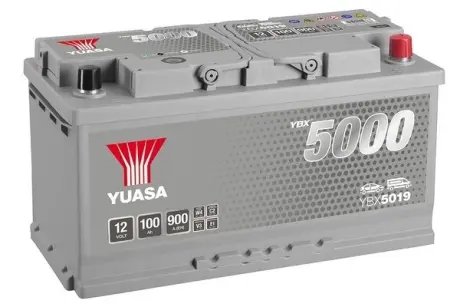 Акумулятор 12В 100Агод./900А YBX5000 Silver High Perforce SMF (R+ стандартні) 353x175x190 B13 (пусковий) YUASA YBX5019