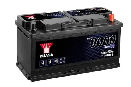 Акумулятор 12В 95Агод./850А START&STOP AGM YBX9000 AGM Start Stop Plus (R+ стандартні) 353x175x190 B13 (пусковий/agm) YUASA YBX9019