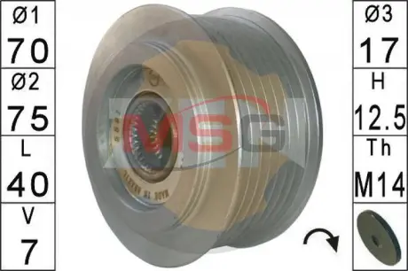 Шкiв генератора ZEN ZN5591