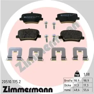 Гальмівні колодки ZIMMERMANN 20510.175.2