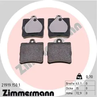 Тормозные колодки ZIMMERMANN 21919.150.1